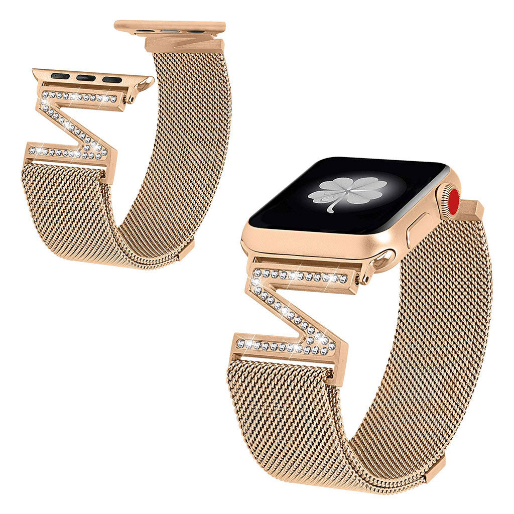 Kønt Apple Watch Series 5 40mm / Apple Watch 40mm Metal Rem - Guld#serie_3