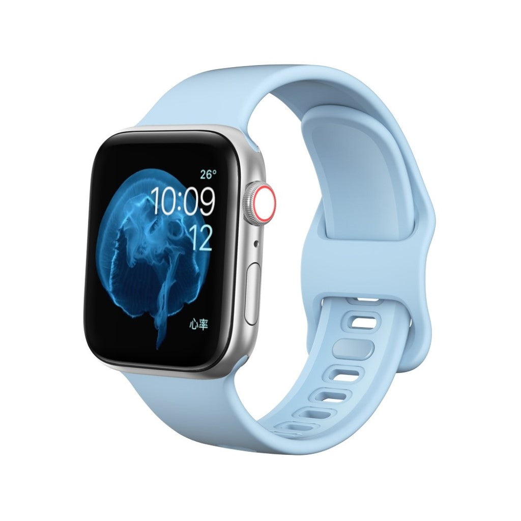  Apple Watch Series 5 40mm / Apple Watch 40mm Silikone Rem - Blå#serie_7