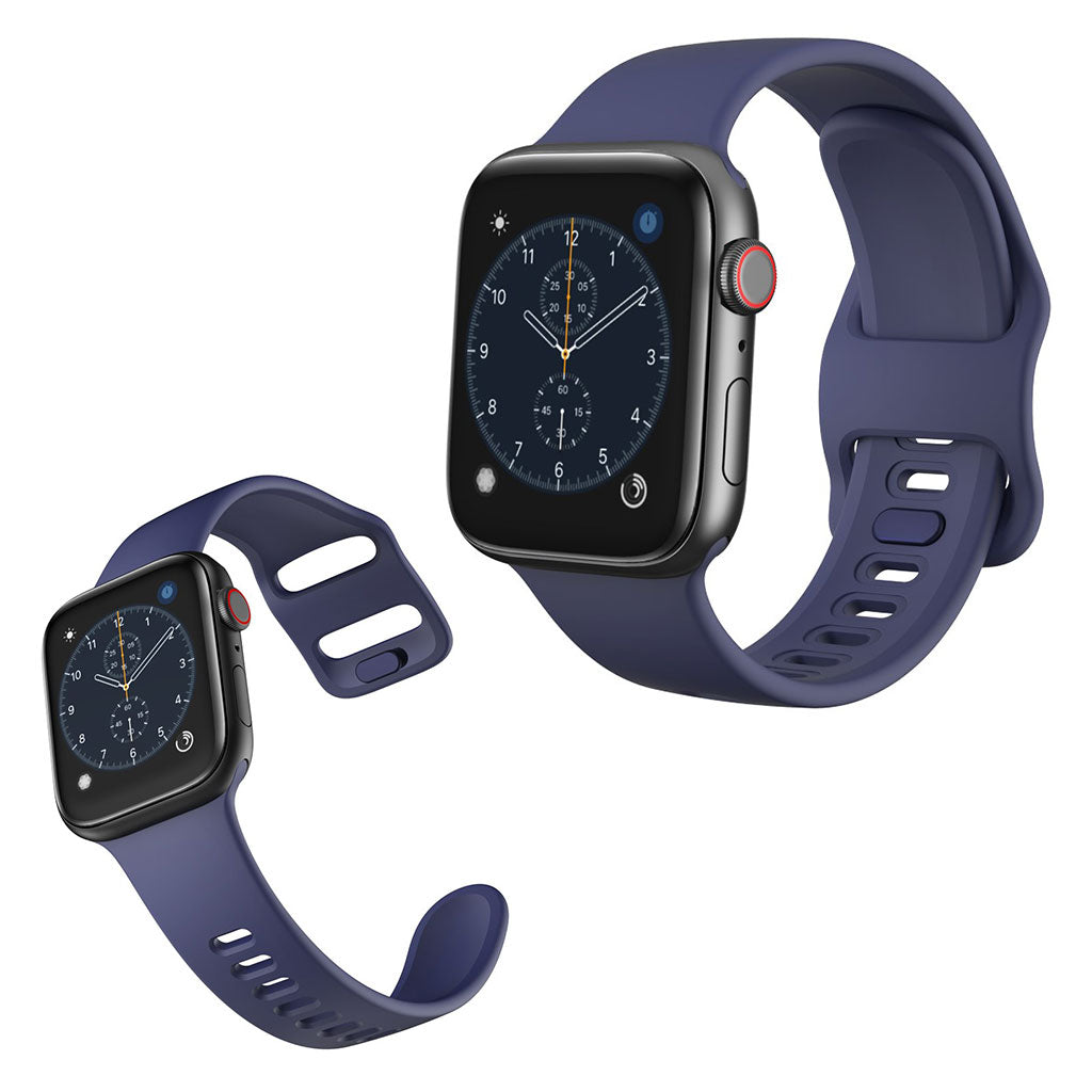  Apple Watch Series 5 40mm / Apple Watch 40mm Silikone Rem - Blå#serie_8