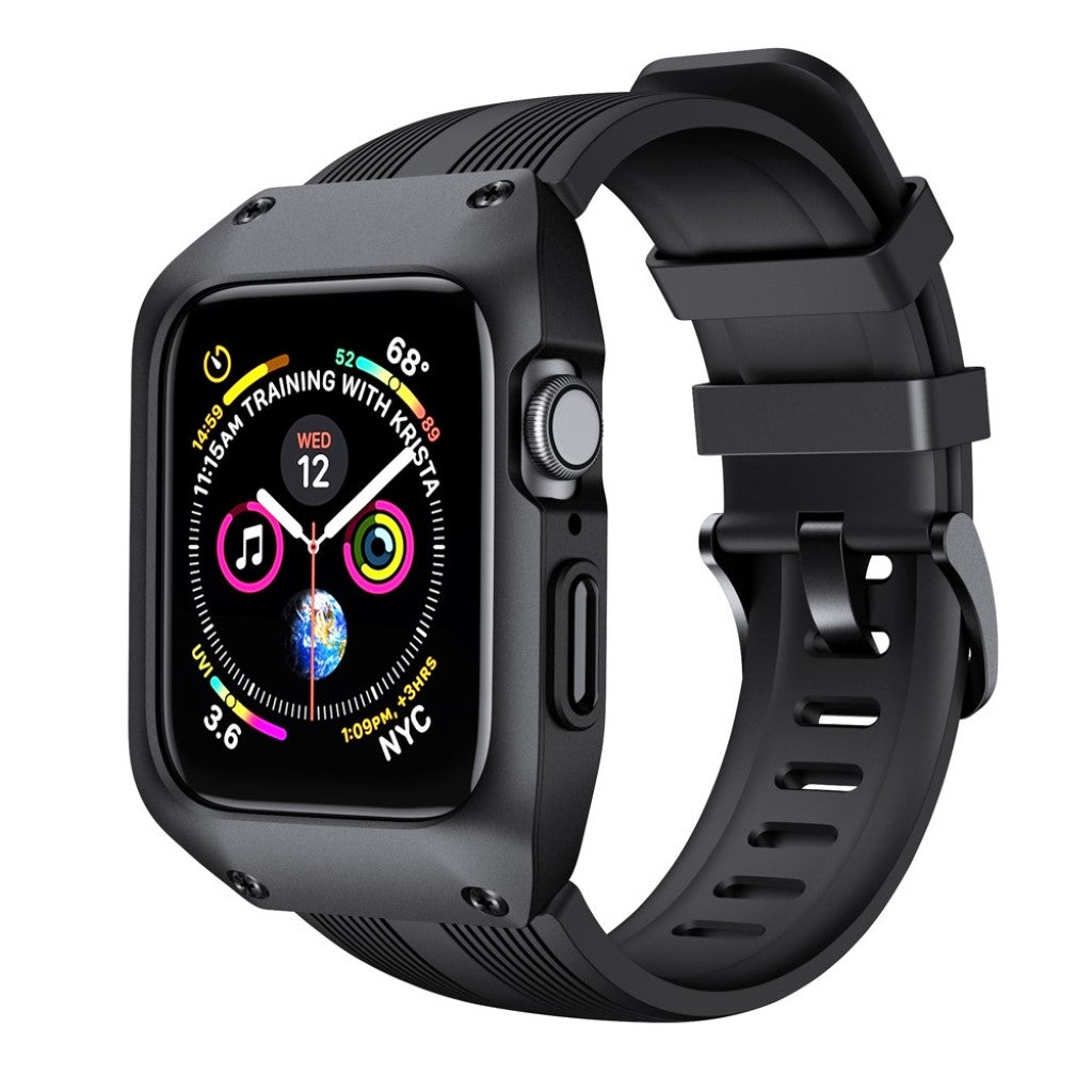  Apple Watch Series 5 40mm / Apple Watch 40mm Silikone Rem - Sort#serie_1