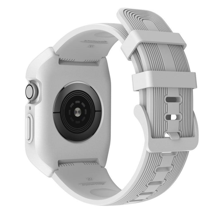  Apple Watch Series 5 40mm / Apple Watch 40mm Silikone Rem - Hvid#serie_2