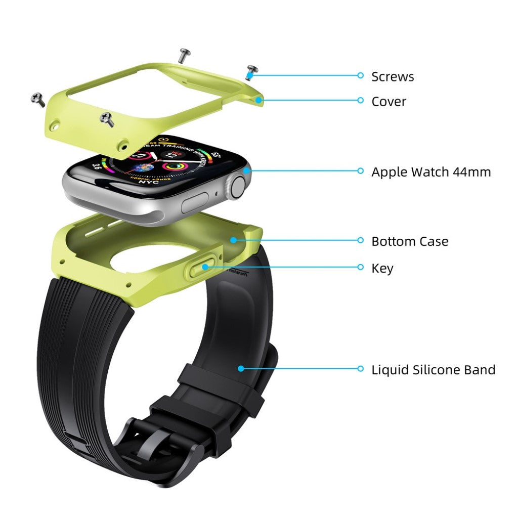  Apple Watch Series 5 40mm / Apple Watch 40mm Silikone Rem - Sort#serie_4