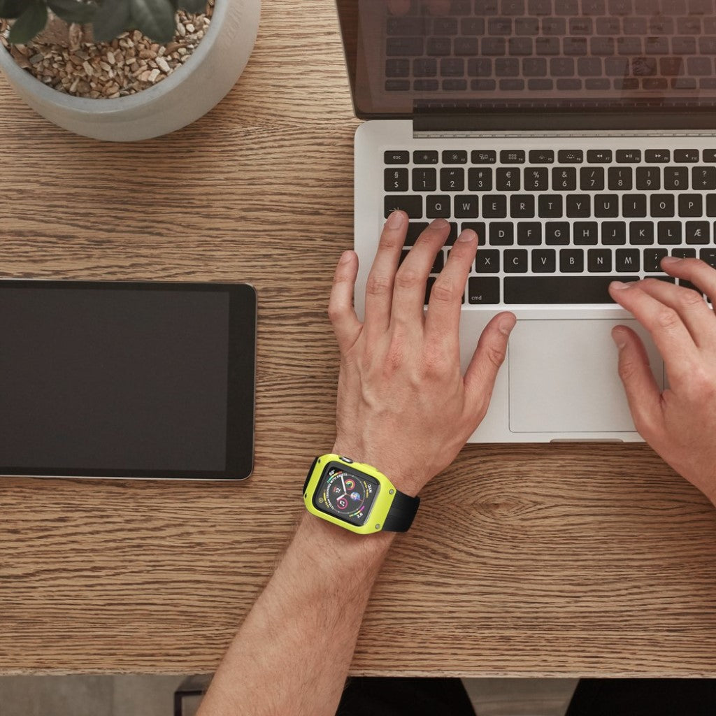  Apple Watch Series 5 40mm / Apple Watch 40mm Silikone Rem - Sort#serie_4