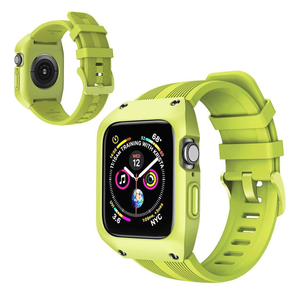  Apple Watch Series 5 40mm / Apple Watch 40mm Silikone Rem - Grøn#serie_5