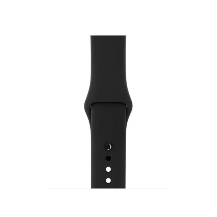  Apple Watch Series 5 44mm / Apple Watch 40mm Silikone Rem - Sort#serie_1