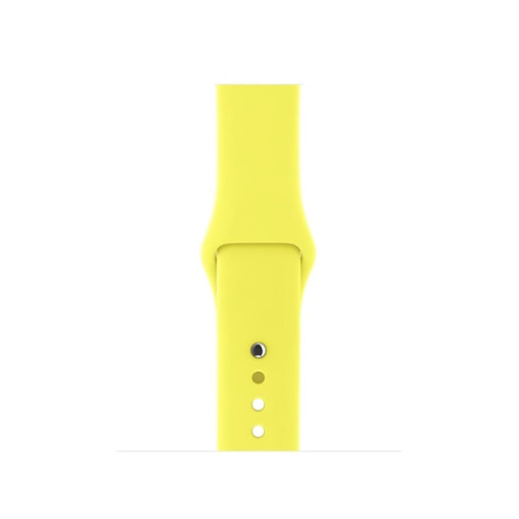  Apple Watch Series 5 44mm / Apple Watch 40mm Silikone Rem - Gul#serie_12