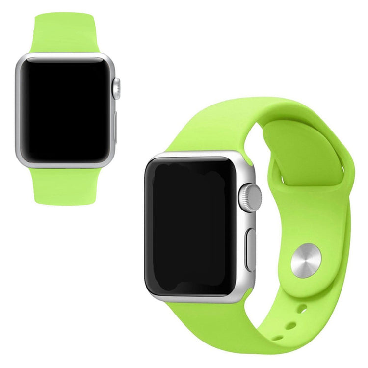  Apple Watch Series 5 44mm / Apple Watch 40mm Silikone Rem - Grøn#serie_13