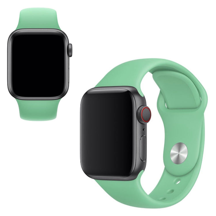  Apple Watch Series 5 44mm / Apple Watch 40mm Silikone Rem - Grøn#serie_14