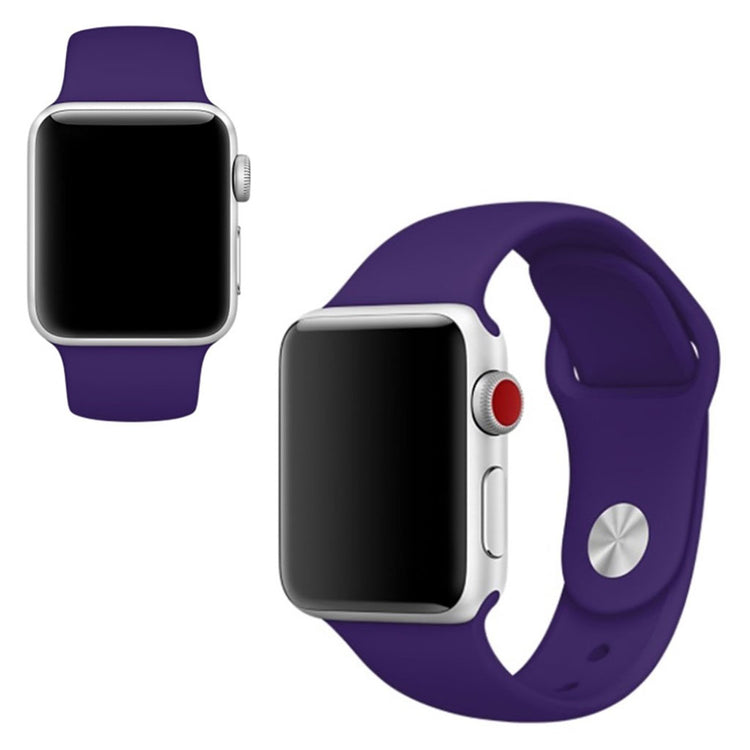  Apple Watch Series 5 44mm / Apple Watch 40mm Silikone Rem - Lilla#serie_22