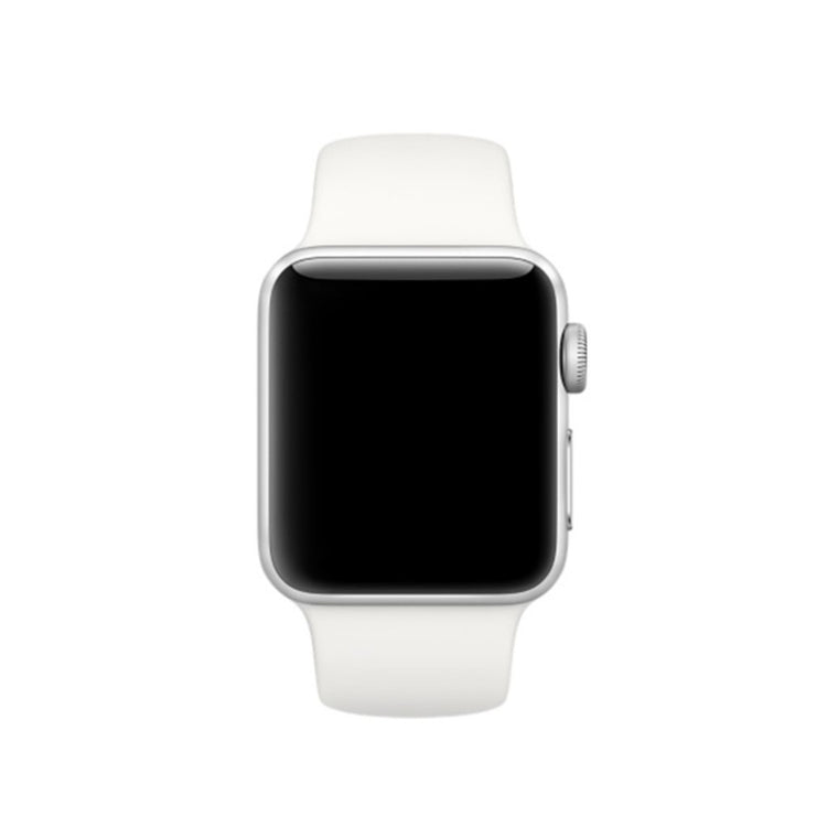 Apple Watch Series 5 44mm / Apple Watch 40mm Silikone Rem - Hvid#serie_3