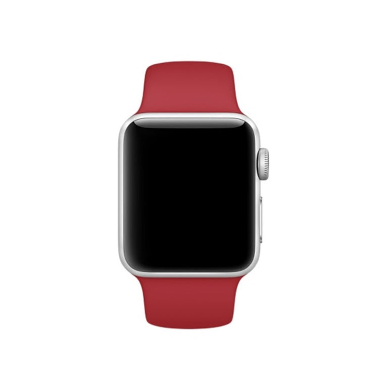  Apple Watch Series 5 44mm / Apple Watch 40mm Silikone Rem - Rød#serie_6