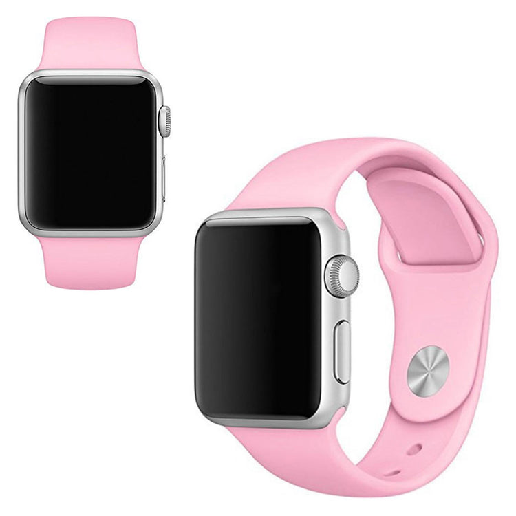  Apple Watch Series 5 44mm / Apple Watch 40mm Silikone Rem - Pink#serie_7