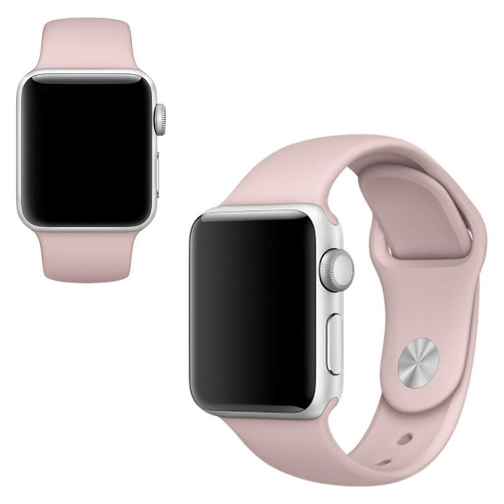  Apple Watch Series 5 44mm / Apple Watch 40mm Silikone Rem - Pink#serie_8
