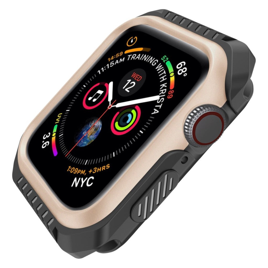 Apple Watch Series 5 40mm / Apple Watch 40mm Holdbar Metal Bumper  - Guld#serie_3
