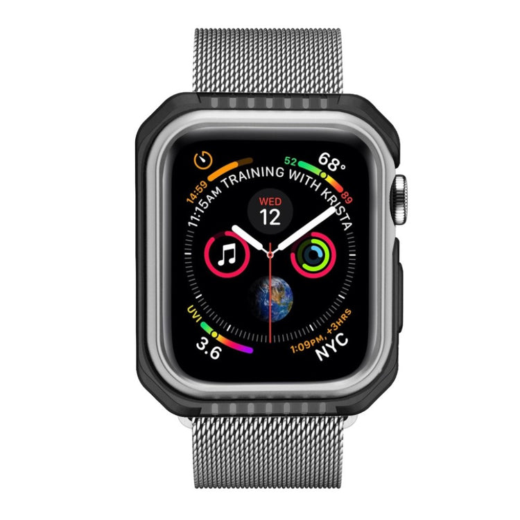 Apple Watch Series 5 40mm / Apple Watch 40mm Holdbar Metal Bumper  - Sølv#serie_4