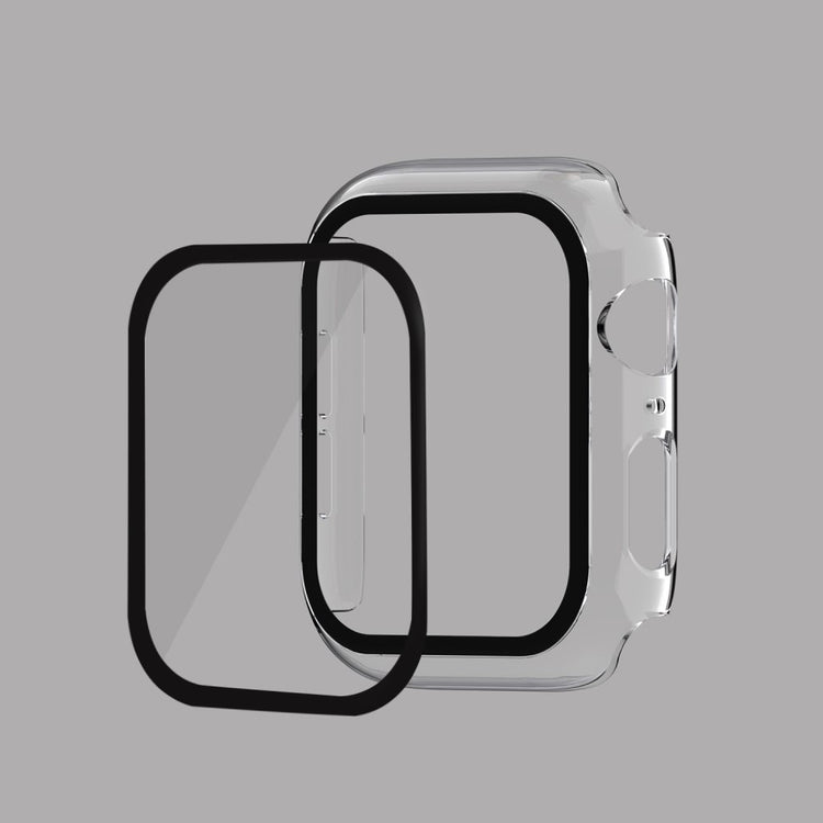 Super Fed Apple Watch Series 5 40mm / Apple Watch 40mm Cover med Skærmbeskytter i Hærdet Glas - Gennemsigtig#serie_2