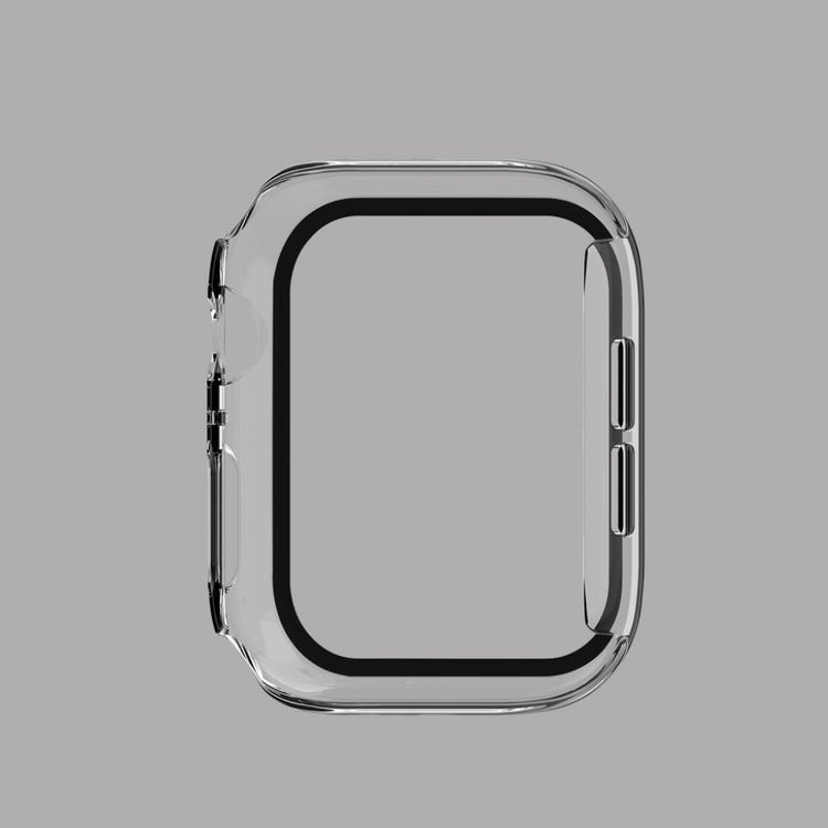 Super Fed Apple Watch Series 5 40mm / Apple Watch 40mm Cover med Skærmbeskytter i Hærdet Glas - Gennemsigtig#serie_2
