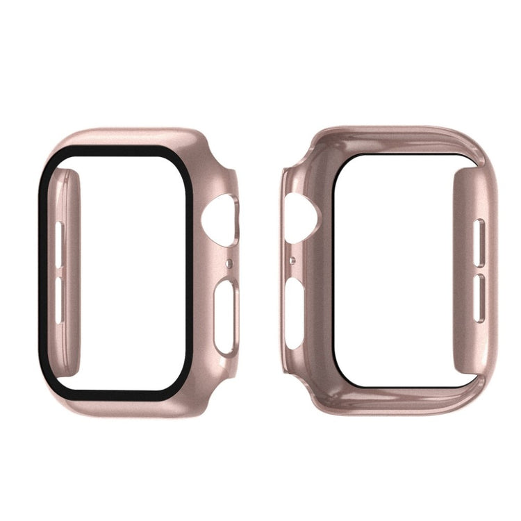 Super Fed Apple Watch Series 5 40mm / Apple Watch 40mm Cover med Skærmbeskytter i Hærdet Glas - Pink#serie_5