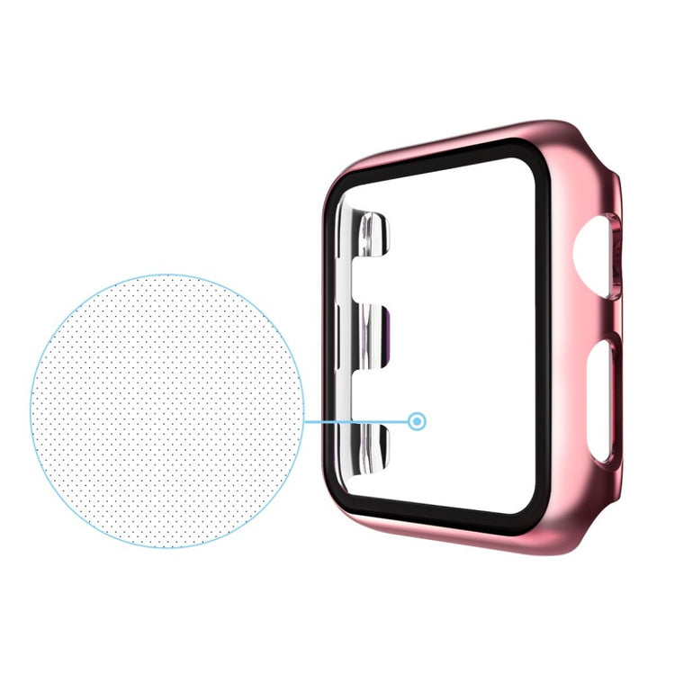 Super Fed Apple Watch Series 5 40mm / Apple Watch 40mm Cover med Skærmbeskytter i Hærdet Glas - Pink#serie_6