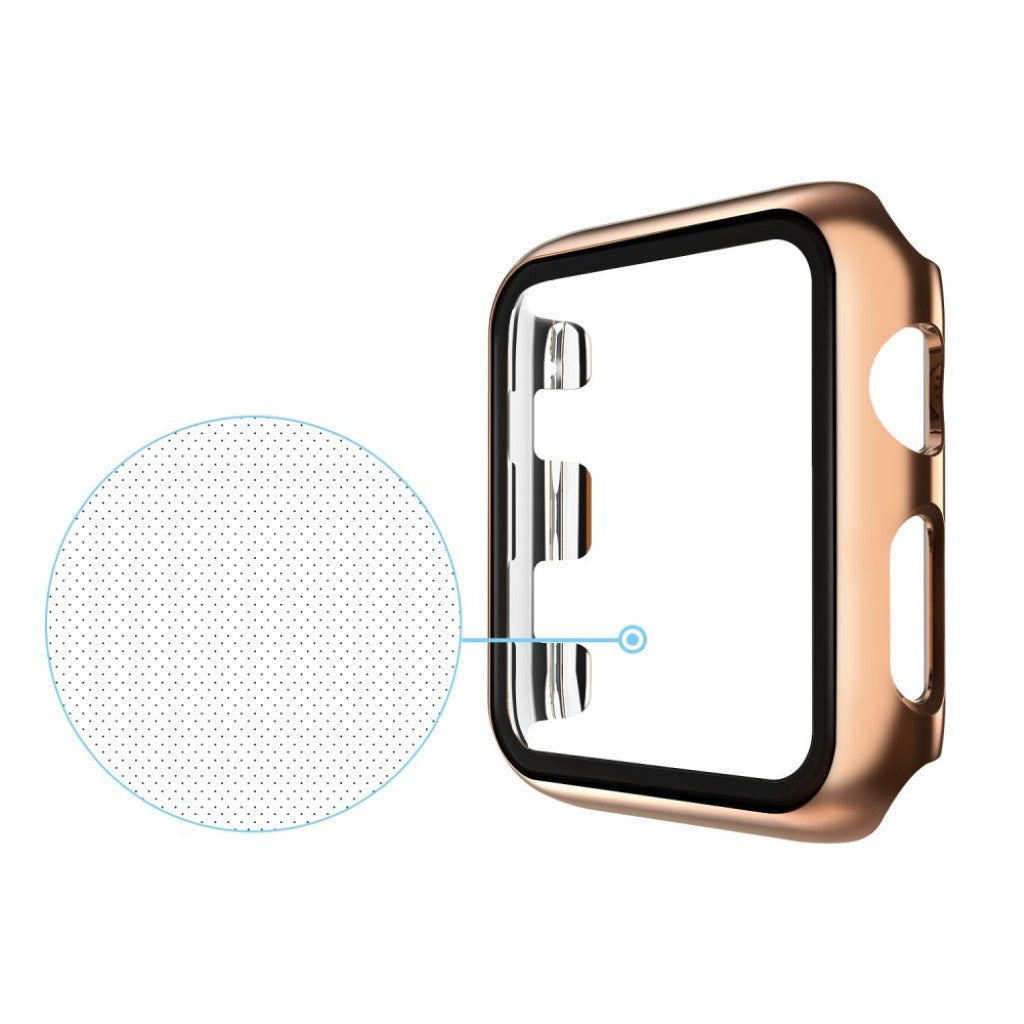 Super Fed Apple Watch Series 5 40mm / Apple Watch 40mm Cover med Skærmbeskytter i Hærdet Glas - Pink#serie_7
