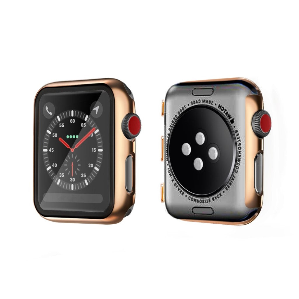Super Fed Apple Watch Series 5 40mm / Apple Watch 40mm Cover med Skærmbeskytter i Hærdet Glas - Pink#serie_7