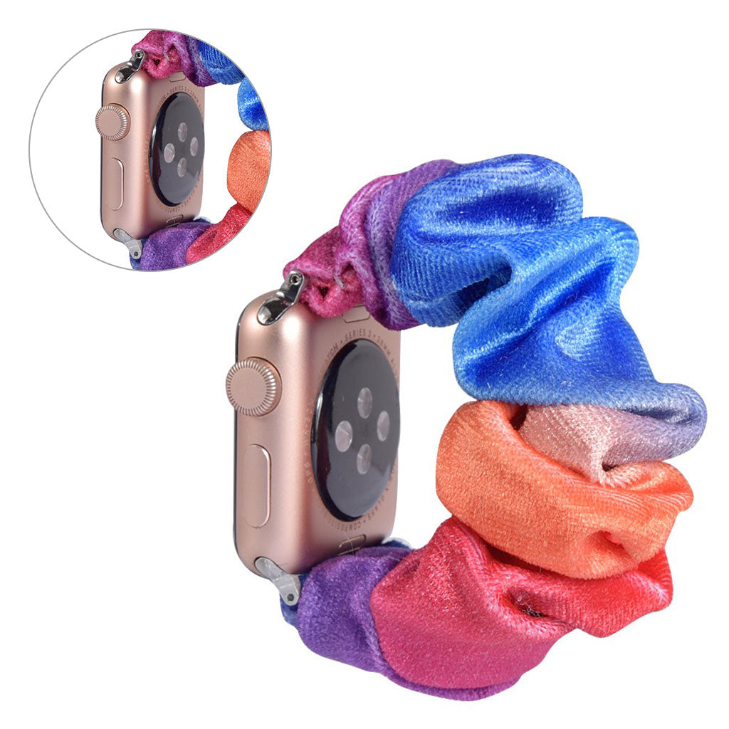 Godt Apple Watch Series 5 40mm / Apple Watch 40mm Nylon Rem - Flerfarvet#serie_24