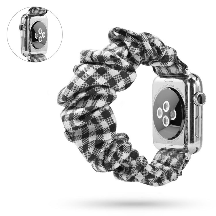 Super fed Apple Watch Series 5 40mm Nylon Rem - Sort#serie_14