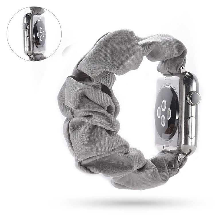 Super fed Apple Watch Series 5 40mm Nylon Rem - Sølv#serie_18