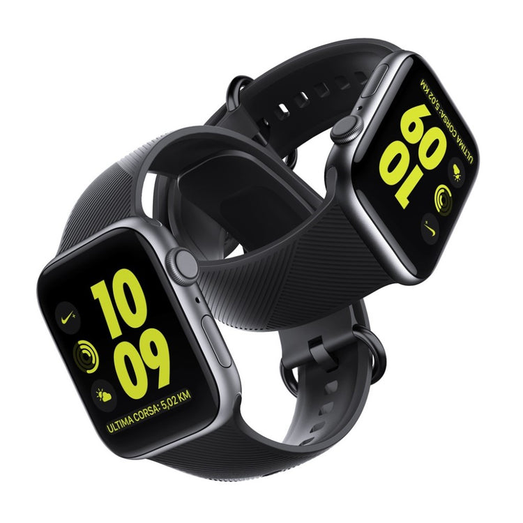 Helt vildt kønt Apple Watch Series 5 40mm Silikone Rem - Sort#serie_096