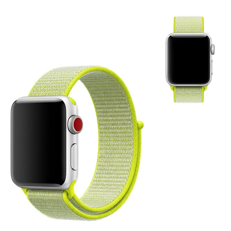 Meget sejt Apple Watch Series 5 40mm Nylon Rem - Gul#serie_10