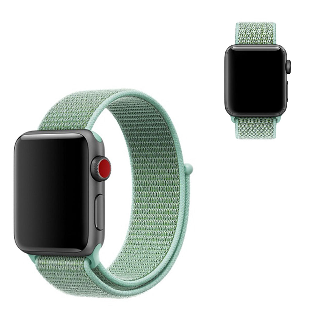 Meget sejt Apple Watch Series 5 40mm Nylon Rem - Grøn#serie_11