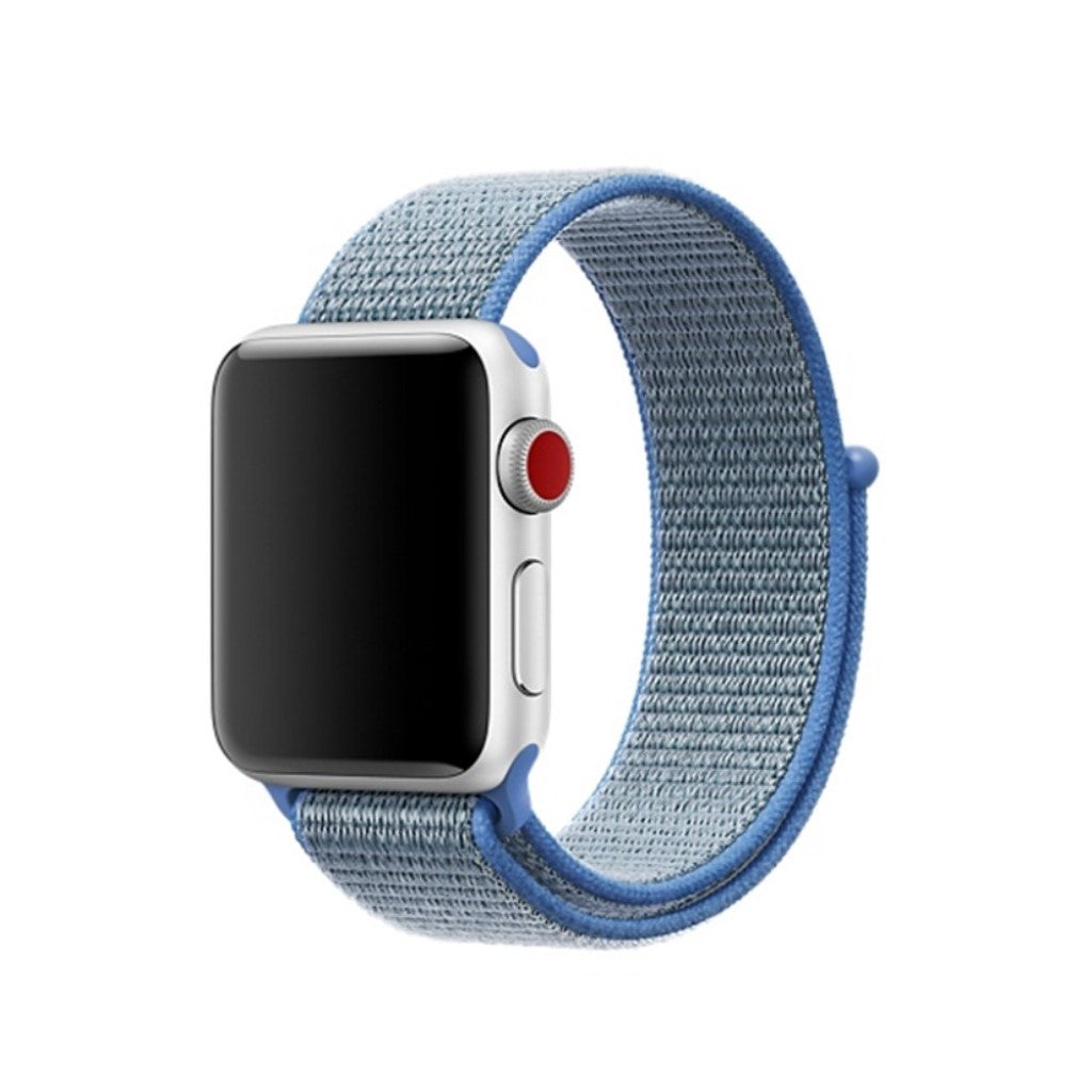 Meget sejt Apple Watch Series 5 40mm Nylon Rem - Blå#serie_13