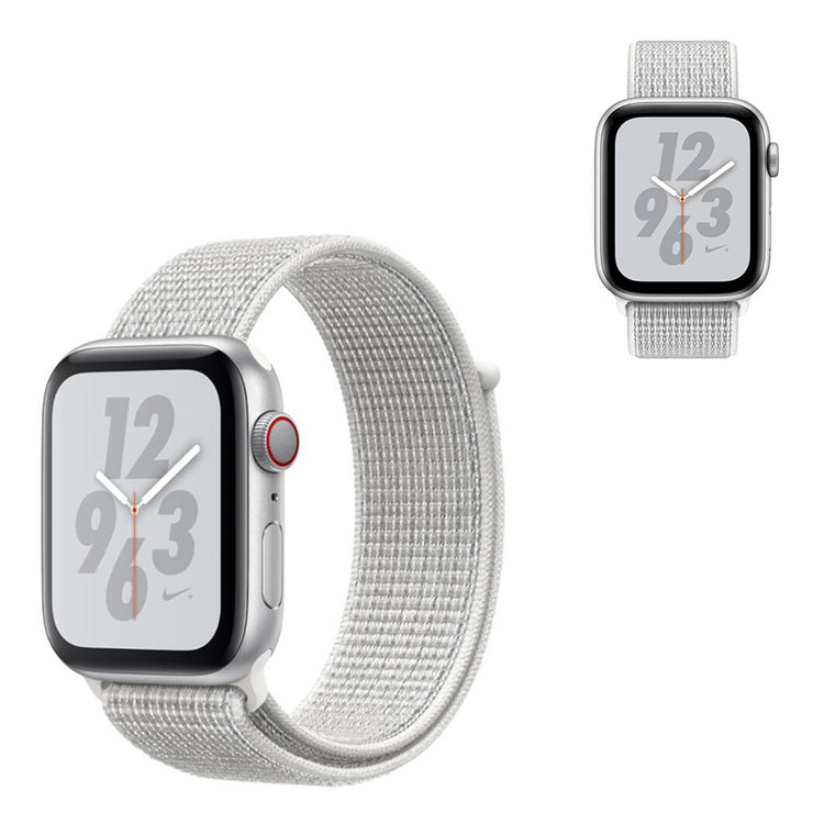 Meget sejt Apple Watch Series 5 40mm Nylon Rem - Hvid#serie_3