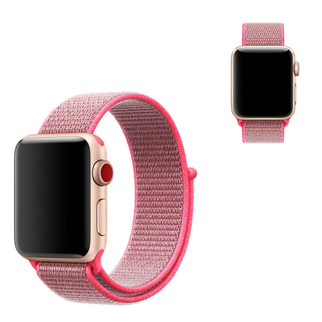 Meget sejt Apple Watch Series 5 40mm Nylon Rem - Pink#serie_6