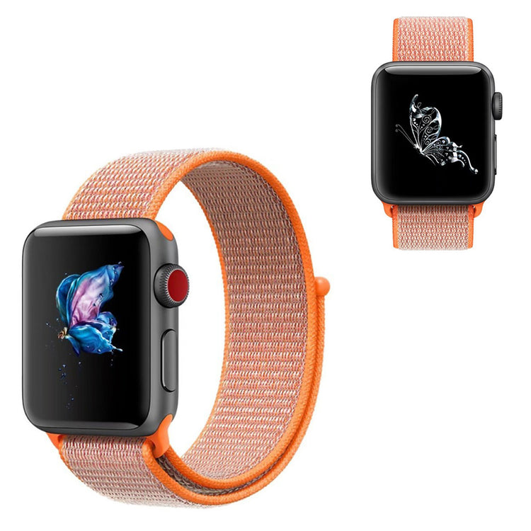 Meget sejt Apple Watch Series 5 40mm Nylon Rem - Orange#serie_9