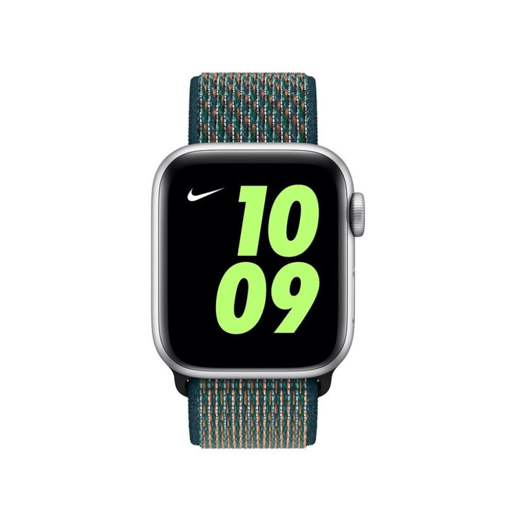 Vildt slidstærk Apple Watch Series 5 40mm Nylon Rem - Grøn#serie_3