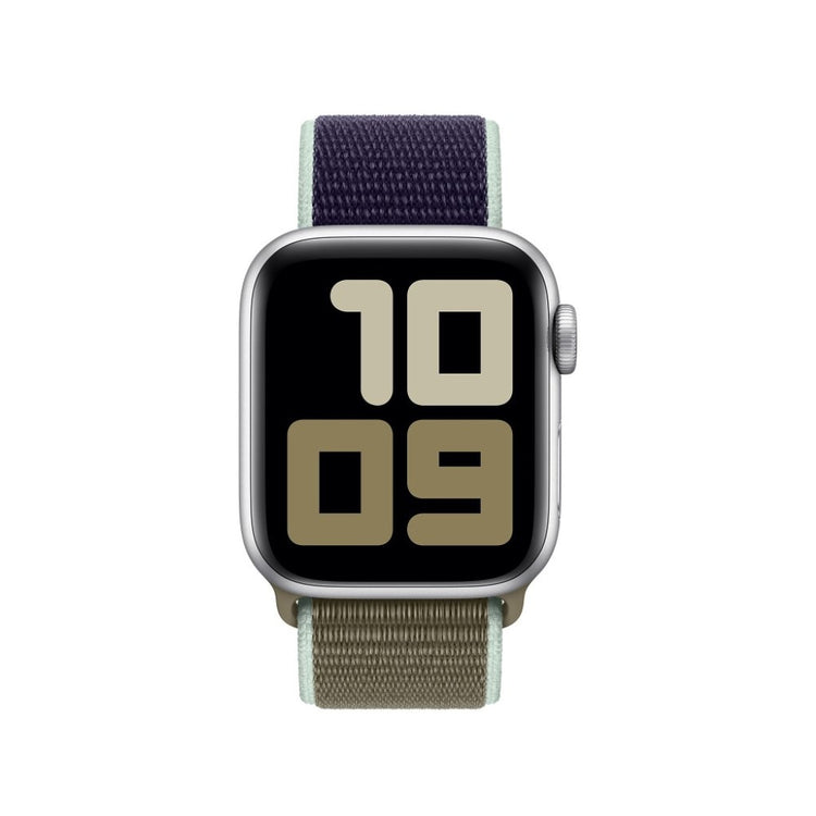 Super elegant Apple Watch Series 5 40mm Nylon Rem - Blå#serie_10