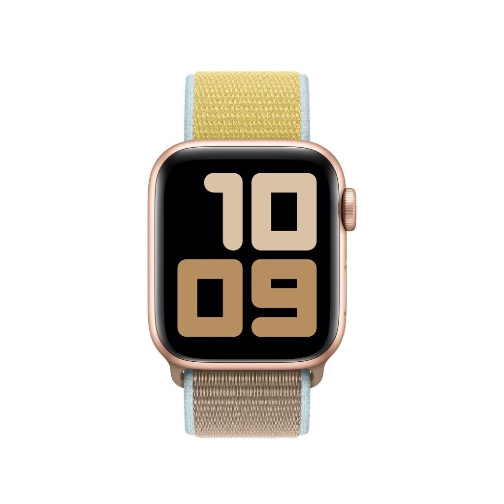 Super elegant Apple Watch Series 5 40mm Nylon Rem - Gul#serie_6