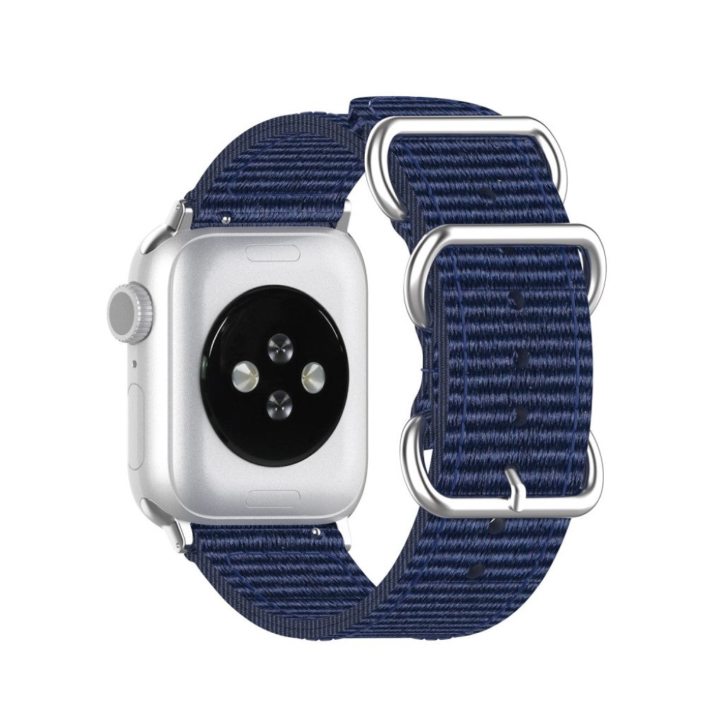 Vildt elegant Apple Watch Series 5 40mm Nylon Rem - Blå#serie_11