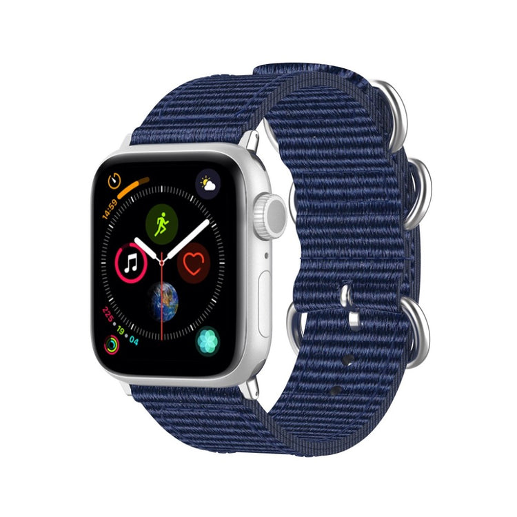 Vildt elegant Apple Watch Series 5 40mm Nylon Rem - Blå#serie_11