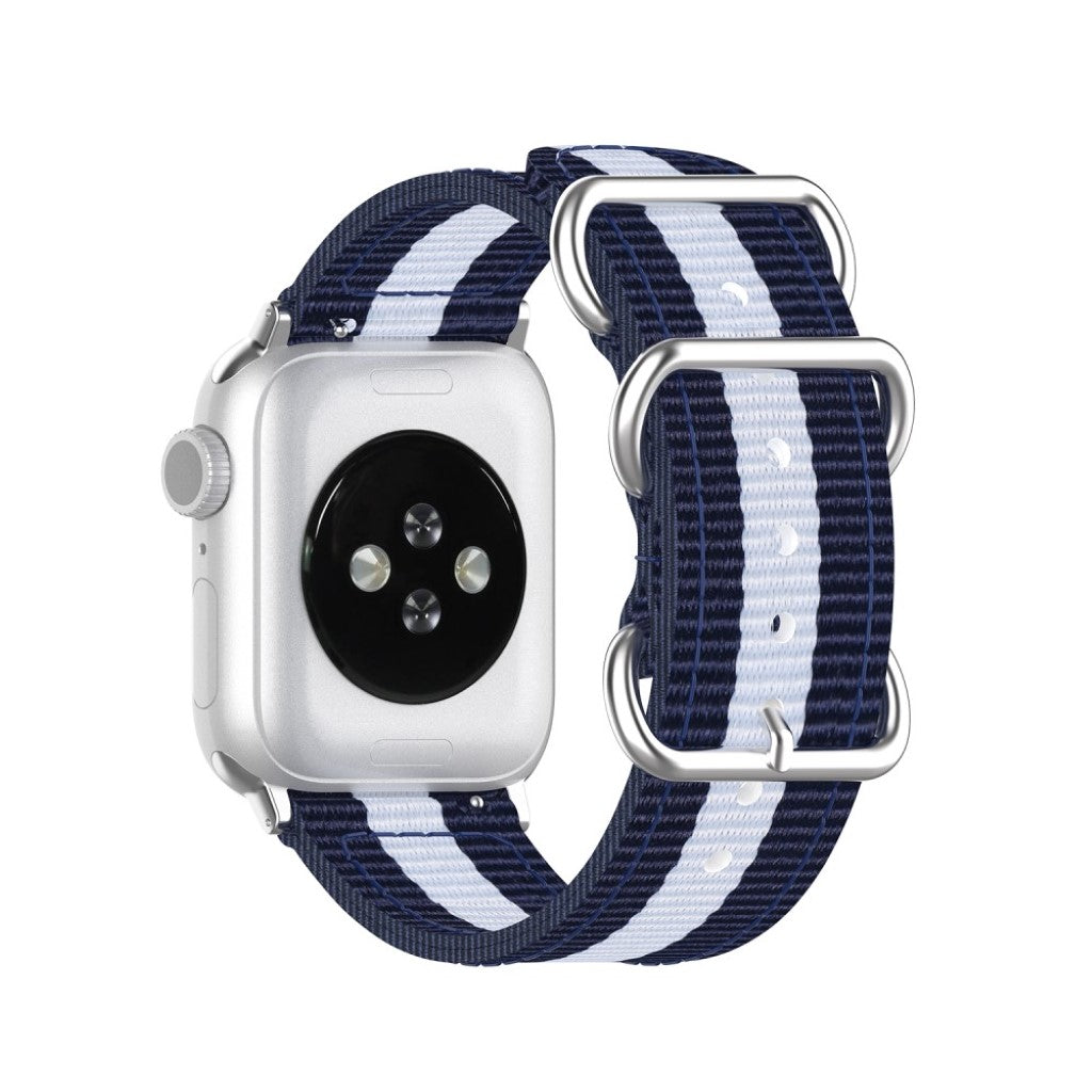 Vildt elegant Apple Watch Series 5 40mm Nylon Rem - Blå#serie_9
