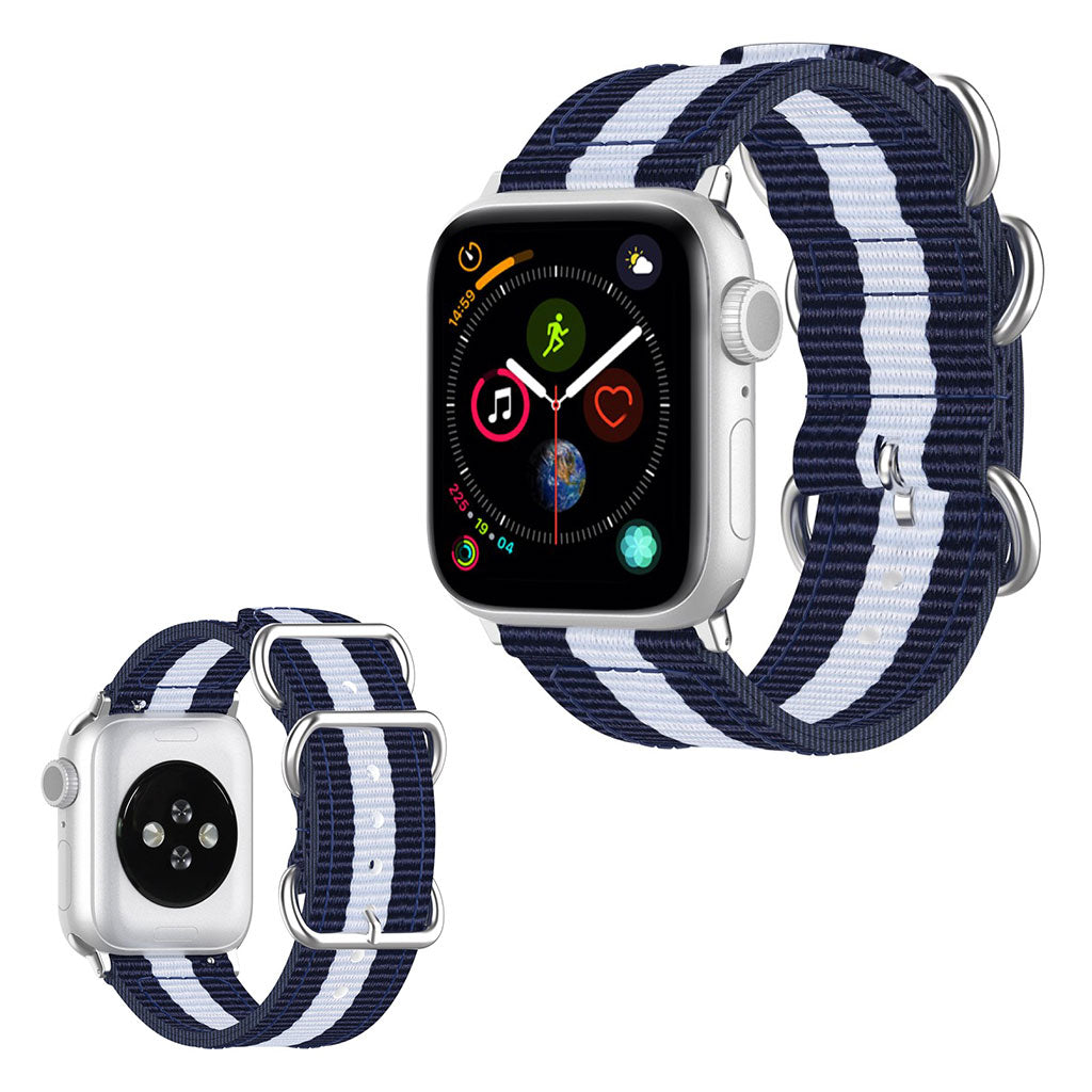 Vildt elegant Apple Watch Series 5 40mm Nylon Rem - Blå#serie_9