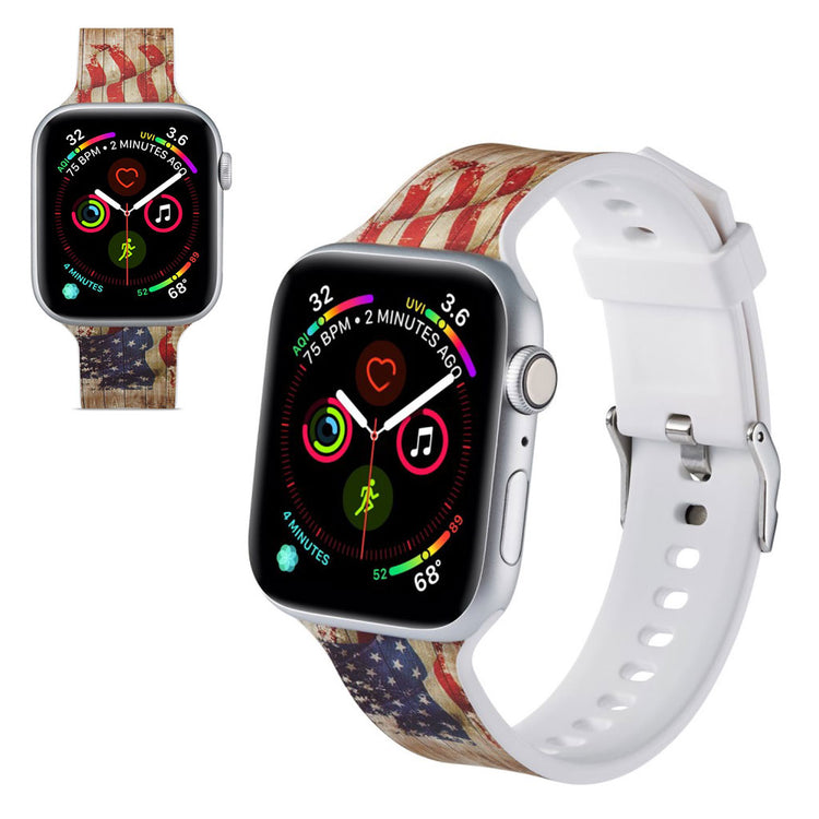 Super fantastisk Apple Watch Series 5 40mm Silikone Rem - Flerfarvet#serie_12