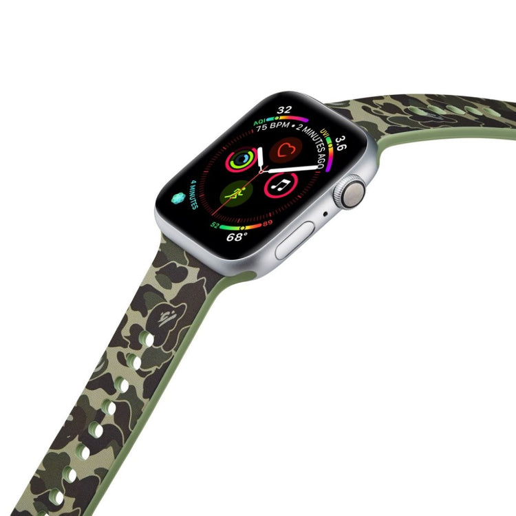 Super fantastisk Apple Watch Series 5 40mm Silikone Rem - Grøn#serie_15