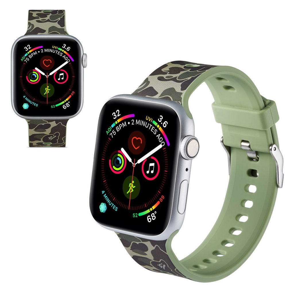 Super fantastisk Apple Watch Series 5 40mm Silikone Rem - Grøn#serie_15