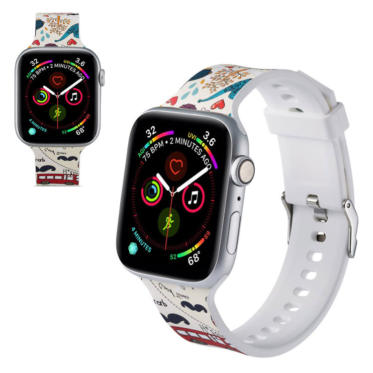 Super fantastisk Apple Watch Series 5 40mm Silikone Rem - Flerfarvet#serie_5