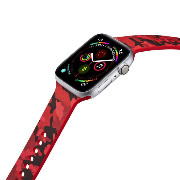 Super fantastisk Apple Watch Series 5 40mm Silikone Rem - Rød#serie_8