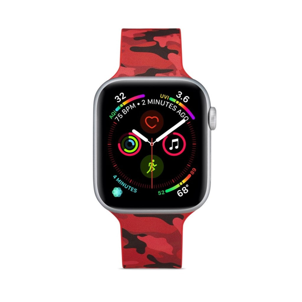 Super fantastisk Apple Watch Series 5 40mm Silikone Rem - Rød#serie_8