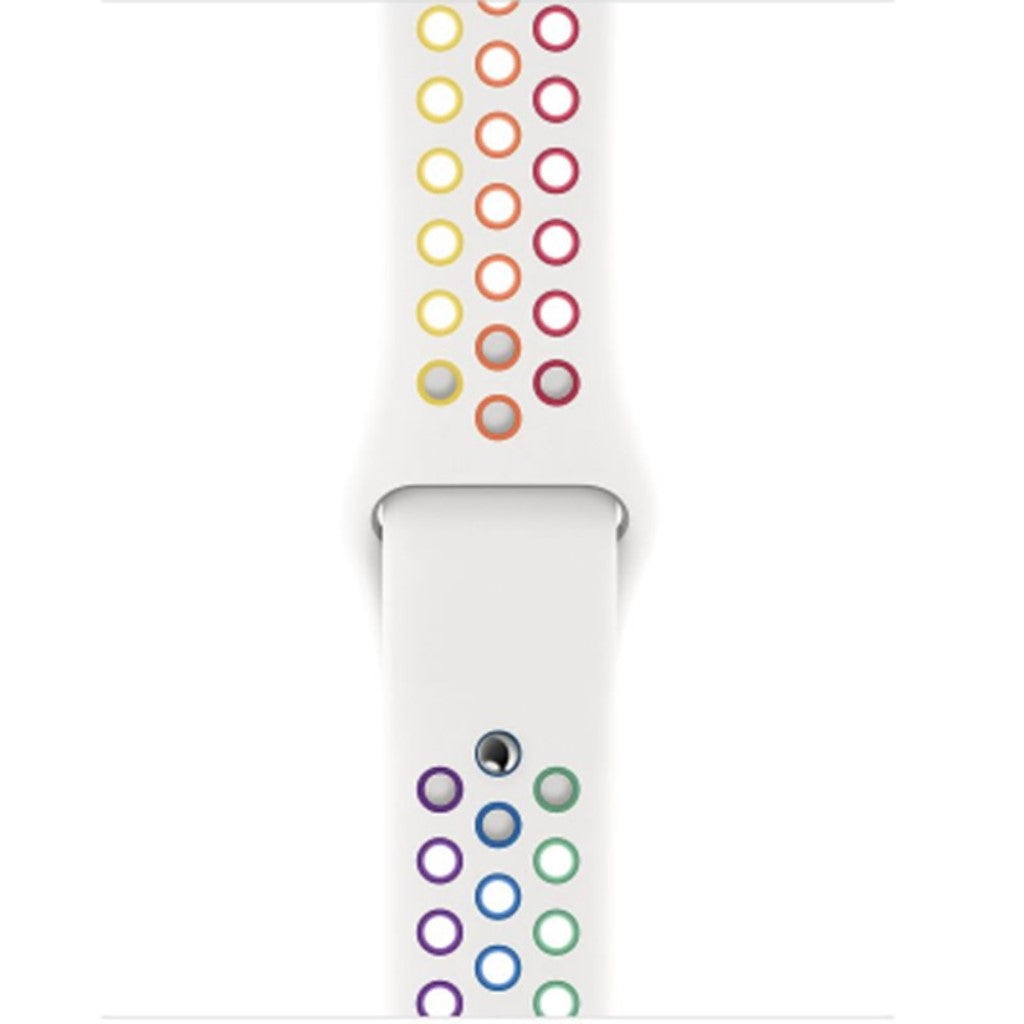 Meget fint Apple Watch Series 5 40mm Silikone Rem - Flerfarvet#serie_113