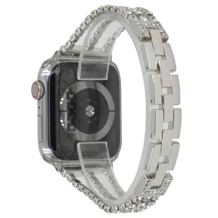 Yndigt Apple Watch Series 5 40mm Metal og Rhinsten Rem - Sølv#serie_2